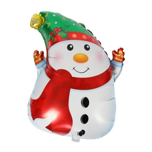 charismas snowman foil balloon